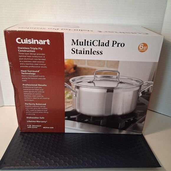 Cuisinart MultiClad Pro 6-Quart Skillet Saucepot w/Cover MCP44-24N - Picture 1 of 7